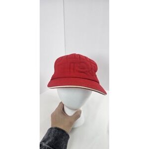 VTG Phat Farm Red Fitted Hat 7 1/2 Embroidered PF Logo Hip Hop Streetwear Y2K 90